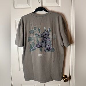 Criminal Damage Samurai Graphic Cotton Gray Short Sleeve T-Shirt L